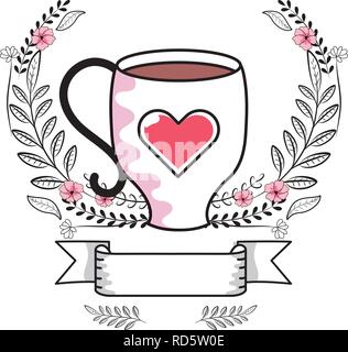 Kaffeetassensymbol Stock Vektor