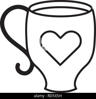 Kaffeetassensymbol Stock Vektor