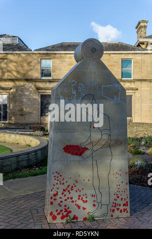 Garten, Tolson Memorial Museum, Ravensknowle Park, Wakefield Road, moldgreen, Huddersfield, West Yorkshire, England, UK. Stockfoto