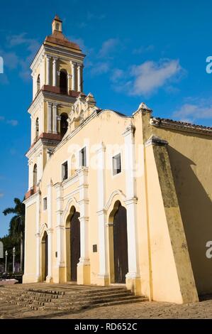 San Juan Bautista oder Pfarrliche Bürgermeister Kirche, Remedios, Provinz Santa Clara, Kuba, Mittelamerika Stockfoto