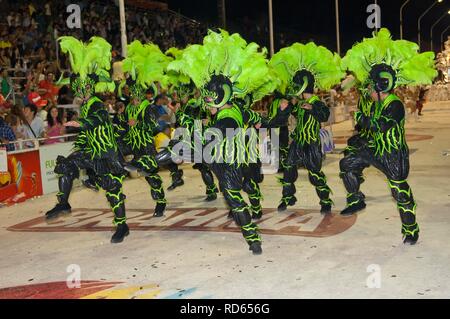 Tänzer am Mercedes Karneval, Provinz Entre Rios, Argentinien, Lateinamerika Stockfoto