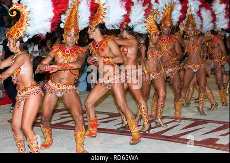 Tänzer am Mercedes Karneval, Provinz Entre Rios, Argentinien, Lateinamerika Stockfoto