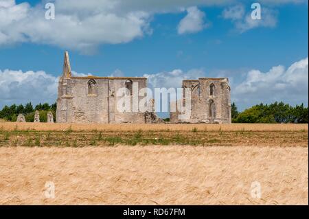 Abtei Notre-Dame-de-Ré oder Les Châteliers, La Couarde-sur-Mer, Ile de Re Insel, Departement Charentes Maritime, Frankreich, Europa Stockfoto