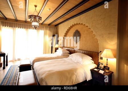 Anantara Qasr al Sarab Desert Luxus Hotel im Stil einer kasbah gebaut, Hotel Resort, in der Nähe der Liwa Oase in das Leere Viertel Stockfoto