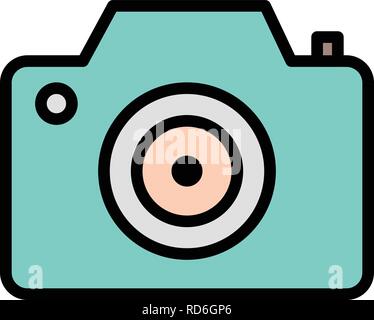 Kamera Zeichen Symbol Vektor Illustration für den privaten und gewerblichen Gebrauch... Reinigen Sie trendige Symbol... Stock Vektor