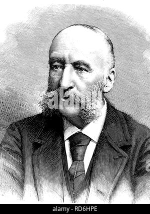 Jules Verne, 1828-1905, französischer Schriftsteller, Geschichtsbild, ca. 1893 Stockfoto