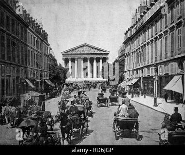 Frühe Autotype von La Rue Royale, Paris, Frankreich, Geschichtsbild, 1884 Stockfoto