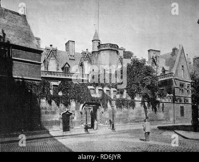 Eines der ersten Autotype Drucke, Le Musée de Cluny, historisches Foto, 1884, Paris, Frankreich, Europa Stockfoto