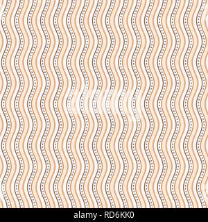 Vector Hintergrund nahtlose Muster mit gewellten Streifen für Ihr Design. Dotiert. Retro Farbe Muster. Stock Vektor