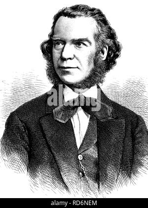 Professor Carl Reinecke, 1824-1910, deutscher Komponist und Dirigent, historische Abbildung, ca. 1886 Stockfoto