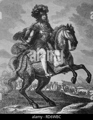 Gustav von Schweden, 1622-1660, König von Schweden, Holzschnitt aus dem Jahr 1880 Stockfoto