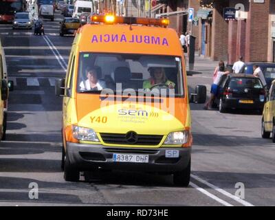 Ambulancia SEM Notfälle mediques Auto Y40 pic 1. Stockfoto