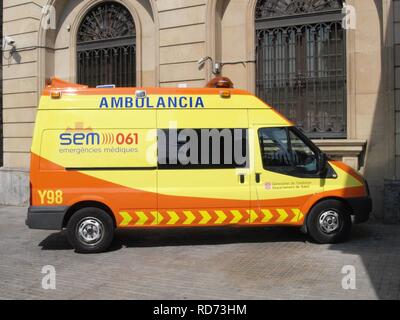 Ambulancia SEM Notfälle mediques Auto Y98 pic 2. Stockfoto