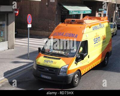 Ambulancia SEM Notfälle mediques Auto Y98 pic 3. Stockfoto