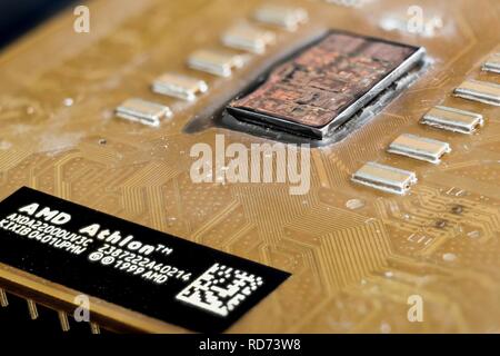 AMD AthlonXP ThoroughbredB KIXIB 0401 UPMW 2015-08.07.59 -21-03-ZS-PMax-Stack- Stockfoto