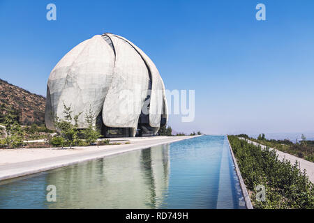 Haus der Andacht der Bahai Tempel - Santiago, Chile Stockfoto