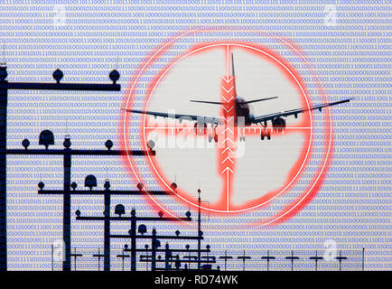 Symbolisches Bild, kritische Infrastrukturen, die Institutionen, die eine wichtige Bedeutung für die Öffentlichkeit und die Funktion der Gesellschaft, sie Stockfoto