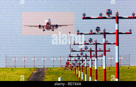 Symbolisches Bild, kritische Infrastrukturen, die Institutionen, die eine wichtige Bedeutung für die Öffentlichkeit und die Funktion der Gesellschaft, sie Stockfoto