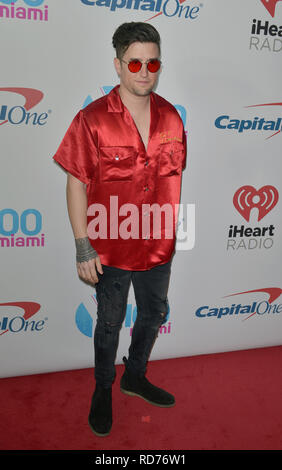 Y 100 iHeartRadio Jingle Ball 2018 Roter Teppich gehalten am BB&T Center Mit: Logan Hendersen Wo: Sunrise, Florida, United States Wann: 16 Dec 2018 Credit: Johnny Louis/WENN.com Stockfoto