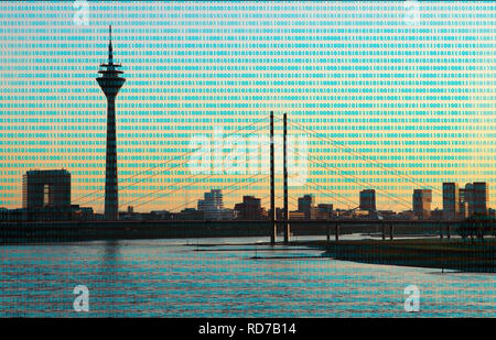 Symbolisches Bild, kritische Infrastrukturen, die Institutionen, die eine wichtige Bedeutung für die Öffentlichkeit und die Funktion der Gesellschaft, sie Stockfoto