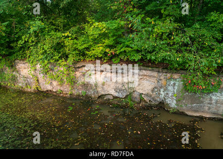 Ein Boot Leinpfad an Cuyahoa Valley National Park, Ohio. Stockfoto