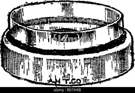 . Bakteriologie und Mykologie von Lebensmitteln. Essen. Abb. 18. "âMcLeod anaerobe Kultur Apparat. in das kleinere der Gerichte gegossen. Dies ist erlaubt zu verhärten und die überschüssige Feuchtigkeit verdampft. In die andere Schüssel, ist eine Menge von pyrogallol, über die kleinere Teller invertiert wird. So-dium Hydroxid ist in die größere Schüssel gegossen. Während dieses reagiert mit pyrogallol, ein Öl wie abolin ist in der gleichen Stelle fallengelassen. Diese Dichtungen erfolgreich der Kammer, die durch die beiden Gerichte gebildet wird. Die Torrey Methode, diese Methode vor allem in den Händen von Torrey erfolgreich war für die ist Stockfoto