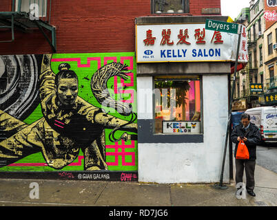 Chinatown/New York - 1/10/19 - Die lebhaften Chinatown in New York Stockfoto