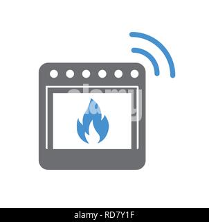 Smart Backofen Symbol auf weißem Hintergrund für Grafik- und Webdesign, modernen einfachen Vektor unterzeichnen. Internet Konzept. Trendy Symbol für Web site Design web-Taste oder mobile App. Stock Vektor