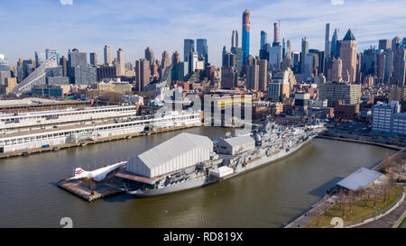 Intrepid Sea, Air & Space Museum, Manhattan, New York City, NY, USA Stockfoto