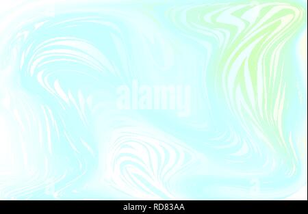 Irisierende Marmor Textur Hintergrund mit fließenden Farbe Linien Stock Vektor