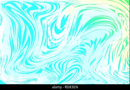 Irisierende Marmor Textur Hintergrund mit fließenden Farbe Linien Stock Vektor