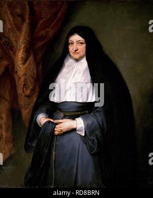 Portrait der Infantin Isabella Clara Eugenia von Spanien (1566-1633) als Nonne. Museum: Musée du Louvre, Paris. Autor: Van Dyck, Anthony. Stockfoto