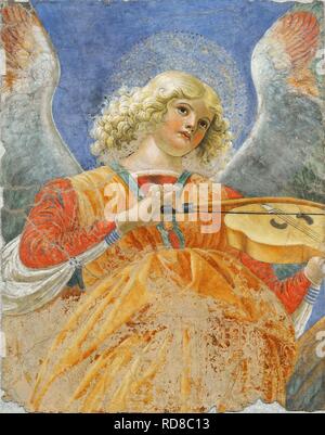 Musiker Engel. Museum: Pinacoteca Vaticana, Rom. Autor: MELOZZO DA FORLI. Stockfoto