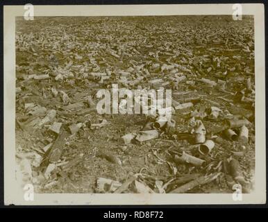 Zerlegte Deutsche Munitionen, Bestanddeelnr 158-0055. Stockfoto