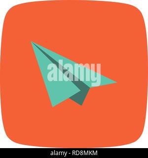 Vektor Paper Plane Symbol Stock Vektor