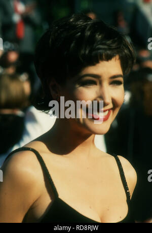 PASADENA, Ca - 19. SEPTEMBER: Schauspielerin Janine Turner nimmt an der 45. jährlichen Primetime Emmy Awards am 19. September 1993 in Pasadena Civic Auditorium in Pasadena, Kalifornien. Foto von Barry King/Alamy Stock Foto Stockfoto