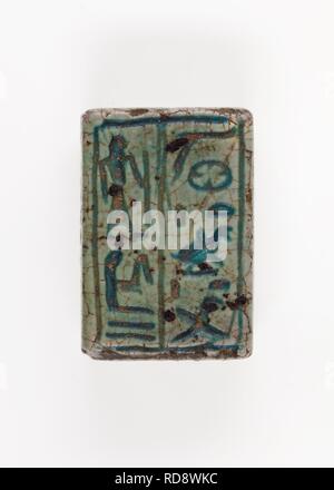 Amuletic Plakette von Paser, der Wesir von Seti I und Ramses II. Stockfoto