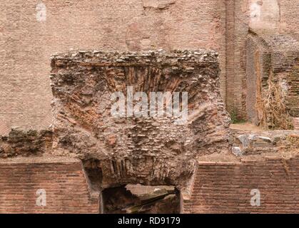 Antike römische Ziegelgewölbe Pantheon Rom. Stockfoto