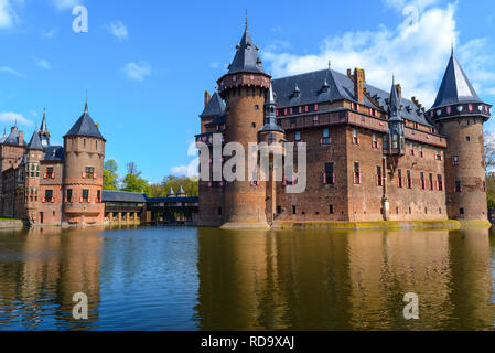 De Haar Schloss in der Nähe von Utrecht, Niederlande Stockfoto