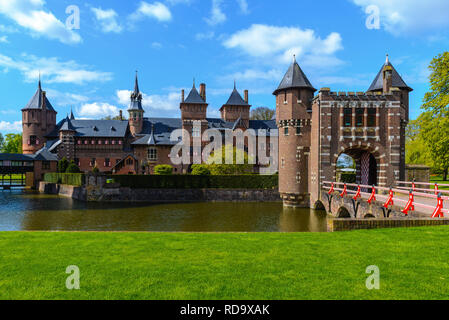 De Haar Schloss in der Nähe von Utrecht, Niederlande Stockfoto