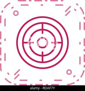Ziel Zeichen Symbol Vektor Illustration für den privaten und gewerblichen Gebrauch... Reinigen Sie trendige Symbol... Stock Vektor