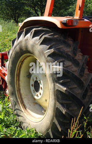 Traktorreifen Stockfoto