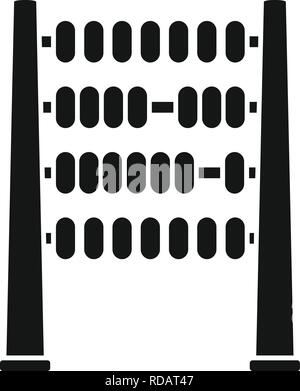 Abacus Holz Symbol. Einfache Abbildung von Abacus Holz vektor Symbol für Web Design auf weißem Hintergrund Stock Vektor