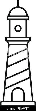 Rundumleuchte Symbol. Umrisse beacon Vektor Symbol für Web Design auf weißem Hintergrund Stock Vektor