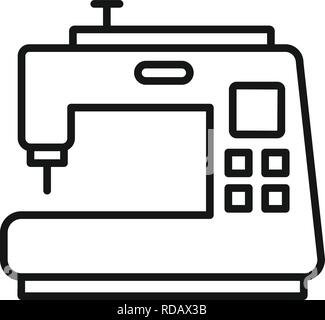 Moderne Maschine Symbol nähen. Überblick moderne Maschine vektor Symbol für Web Design auf weißem Hintergrund nähen Stock Vektor