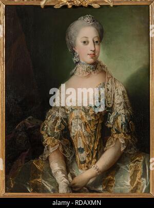 Portrait von Sophia Magdalena Dänemarks (1746-1813), Königin von Schweden. Museum: Nationalmuseum Stockholm. Autor: Pilo, Carl Gustaf. Stockfoto