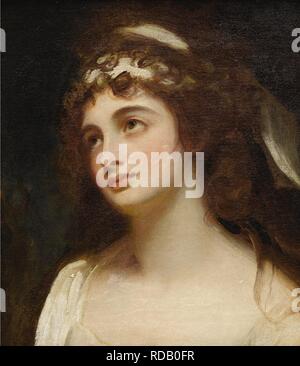 Emma, Lady Hamilton. Museum: private Sammlung. Autor: ROMNEY, George. Stockfoto