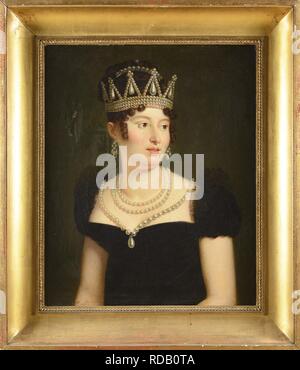 Porträt von Caroline Bonaparte (1782-1839), Princesse Française, Großherzogin von Berg und Cleve, Königin von Neapel. Museum: private Sammlung. Autor: anonym. Stockfoto