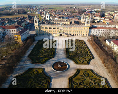 Colorno, Parma/Italien Luftbild der Reggia von Colorno Stockfoto