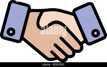 Handshake Vektor Icon Zeichen Symbol Vektor Illustration für den privaten und gewerblichen Gebrauch... Reinigen Sie trendige Symbol... Stock Vektor